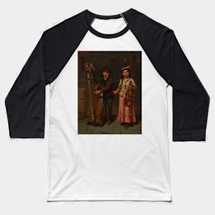 The Two Musicians by John George Brown Baseball T-Shirt